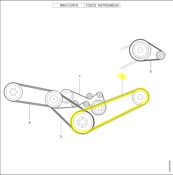 Van Hool 10578206 Air Conditioning V-Belt
