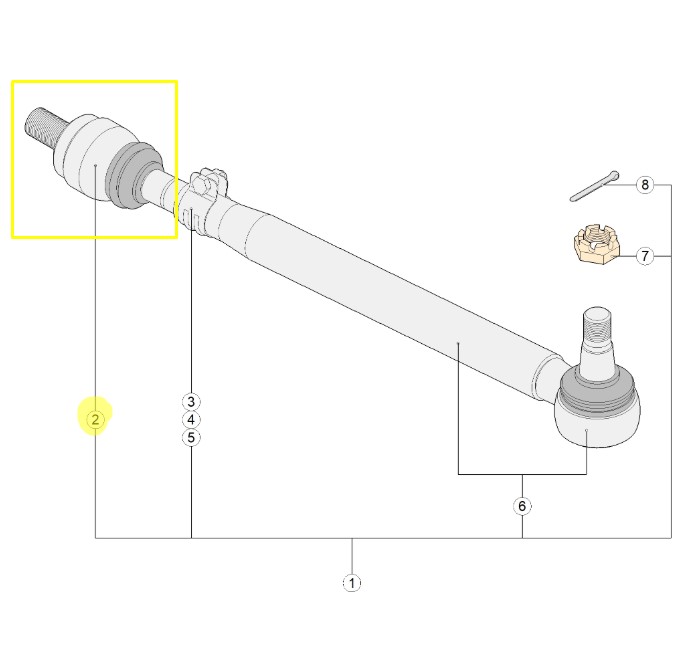 Van Hool 10885330 Track Rod Ball Joint