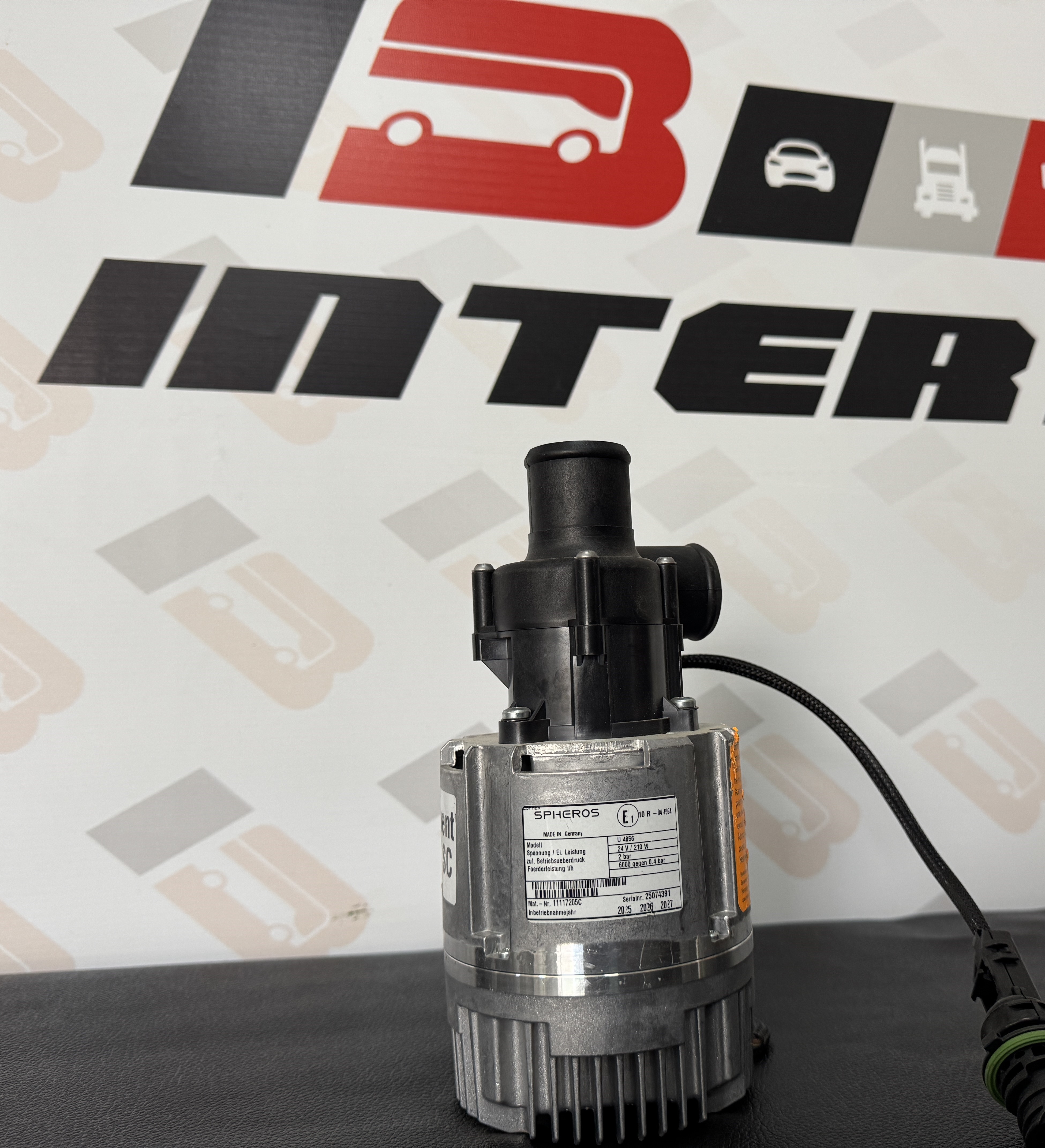 Water recirculation pump for autonomous heater Van Hool 11026045