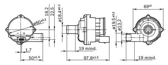 Bosch auxiliary water pump 0 392 023 004