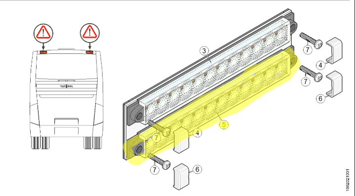11464235 OE VAN HOOL led Flasher Rear Lamp