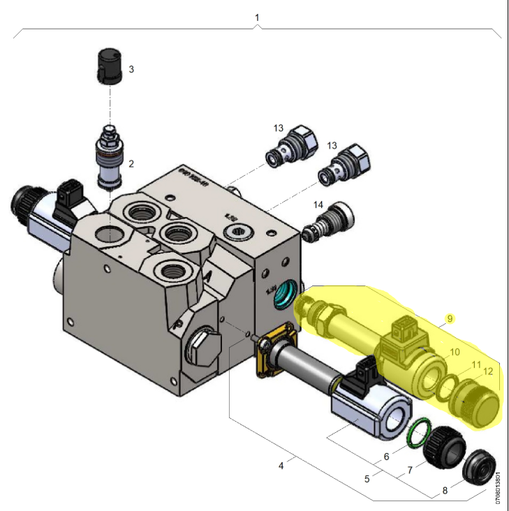 11012029 Electrovalvă control sistem direcție VAN HOOL OE