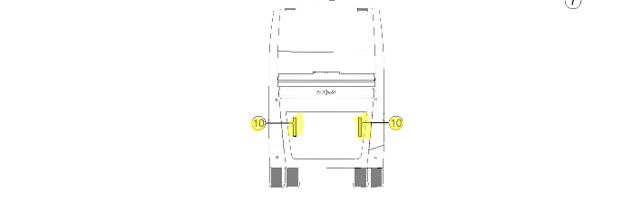 660173223 Gas spring luggage compartment cover VAN HOOL OE