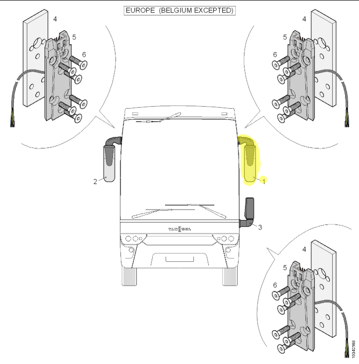 10928834 Full Mirror Left VAN HOOL OE