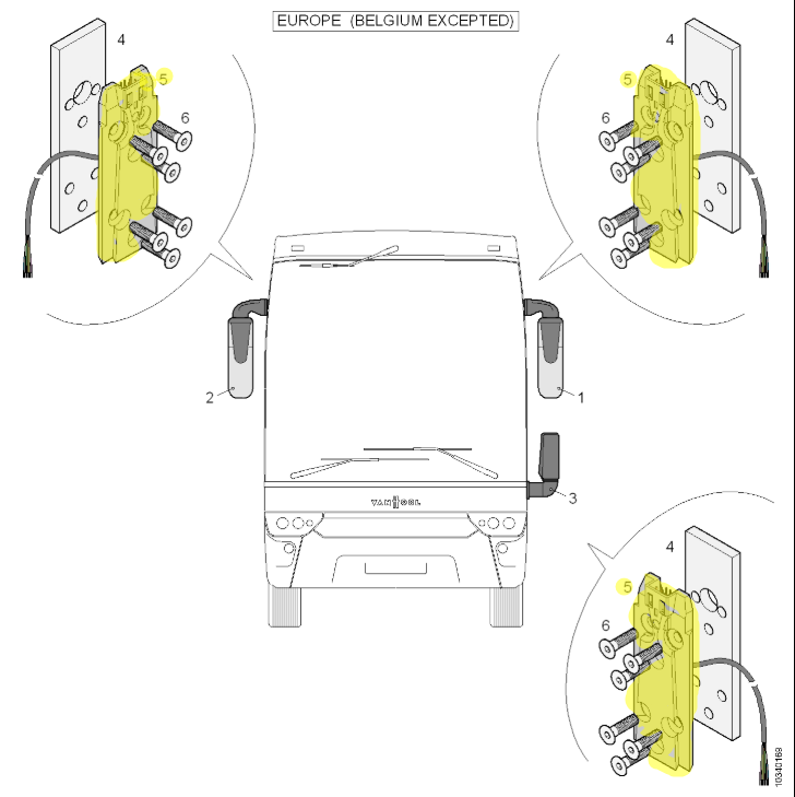 10562565 Van HOOL OE mounting bracket