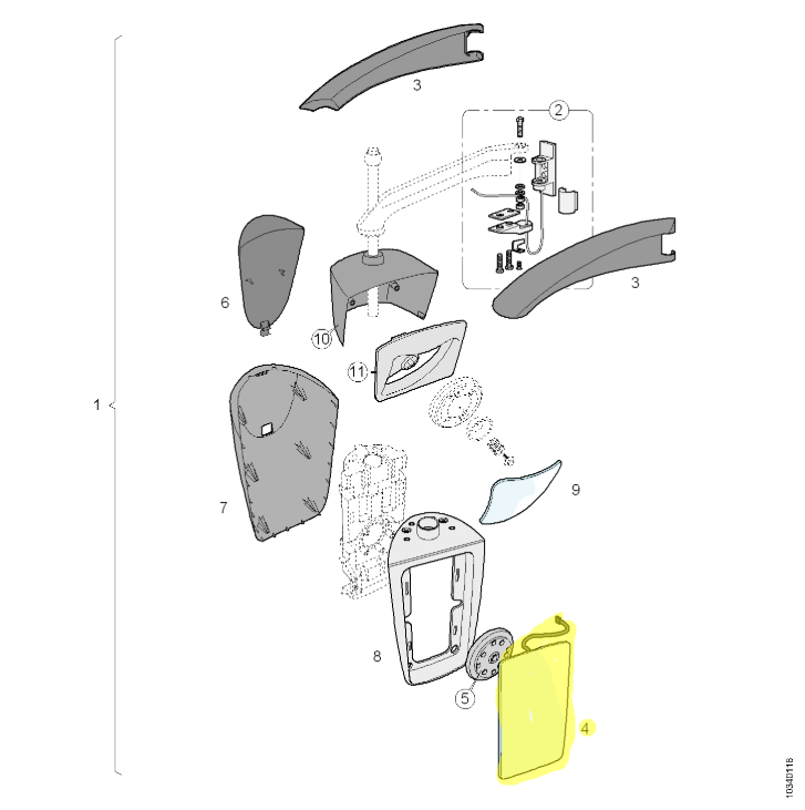 10574672 Van HOOL OE Exterior Mirror Glass
