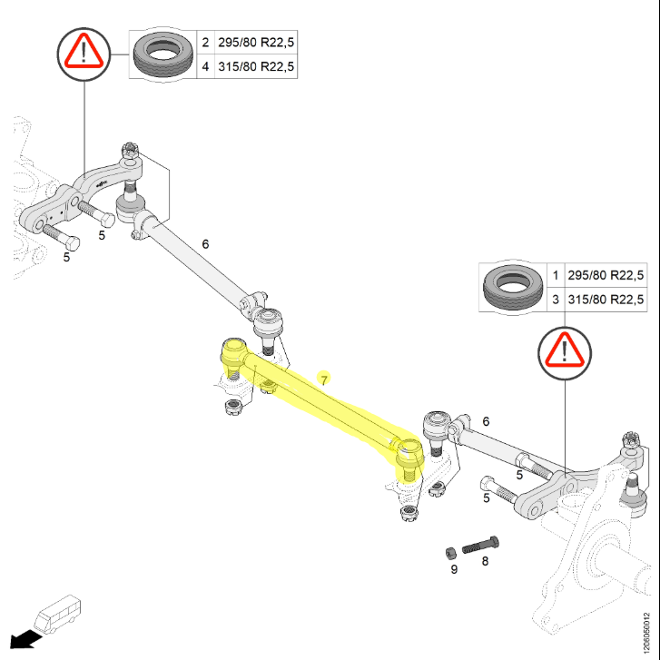10651380 Tie Rod VAN Hool OE