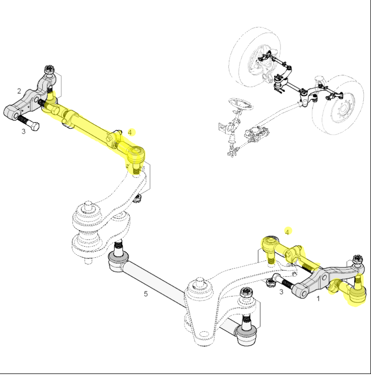 10861014 Tie Rod VAN Hool OE
