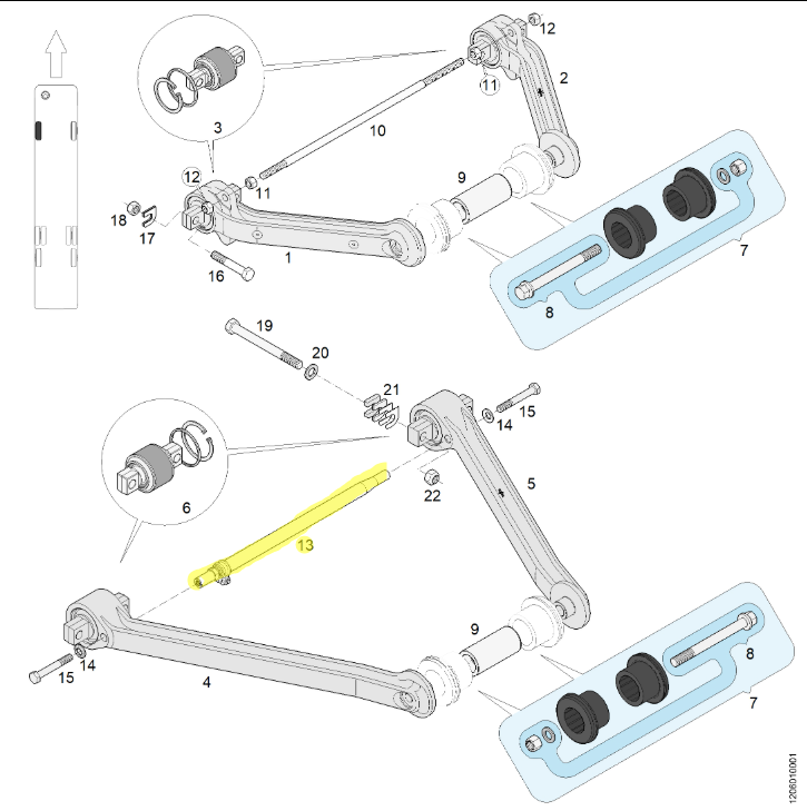 634300470 Suspension link VAN Hool OE