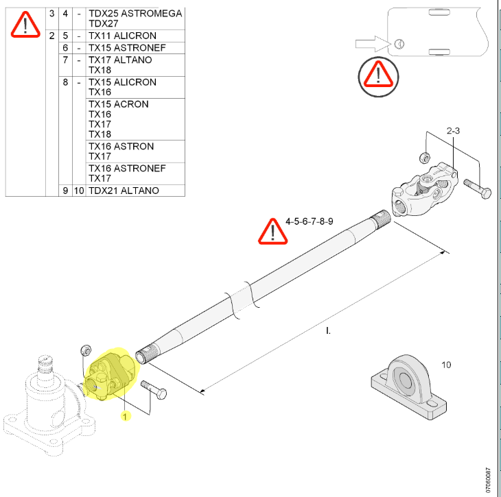 634203950 Steering shaft cardan joint VAN HOOL OE