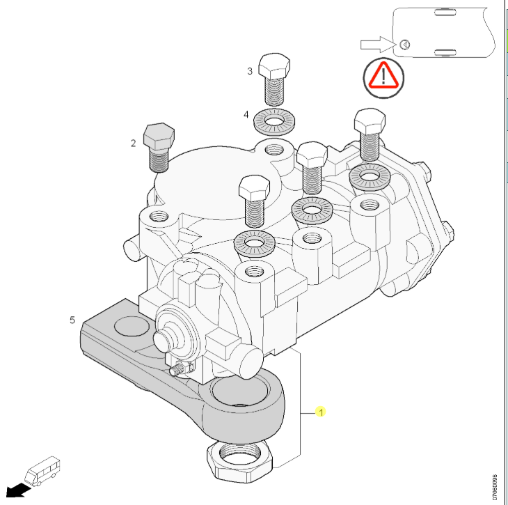 10962967 VAN HOOL Steering Gear Box