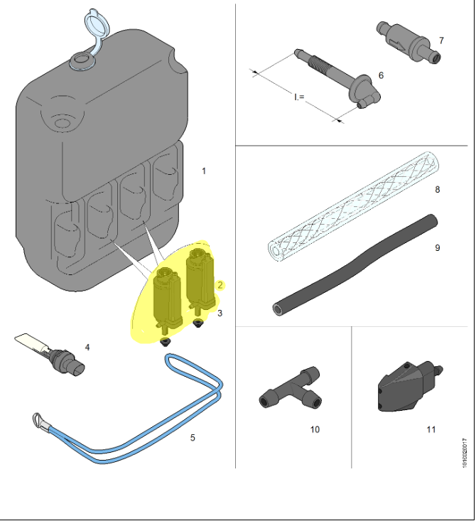 11594830 Van HOOL OE Windshield Washer Pump