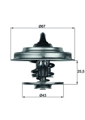 TX 18 83D Termostat lichid de răcire MAHLE
