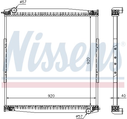 Nissens 67282 Radiator de răcire a motorului
