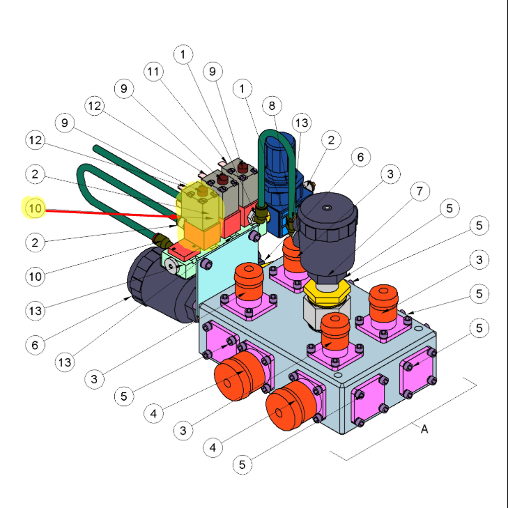 10936762 Van HOOL OE supapă solenoid control aer condiționat 3/2 NG