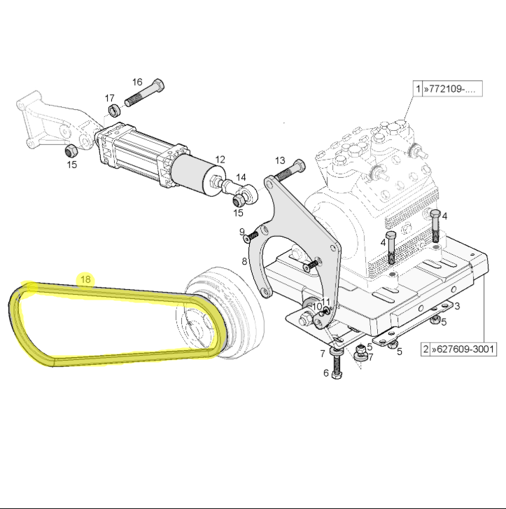 Curea compresor aer conditionat Van Hool 10578206