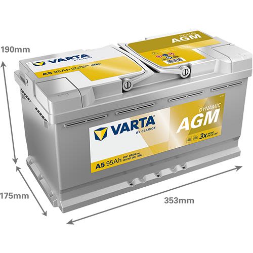 595901085 Baterie de pornire DYNAMIC AGM 95Ah 12V Varta