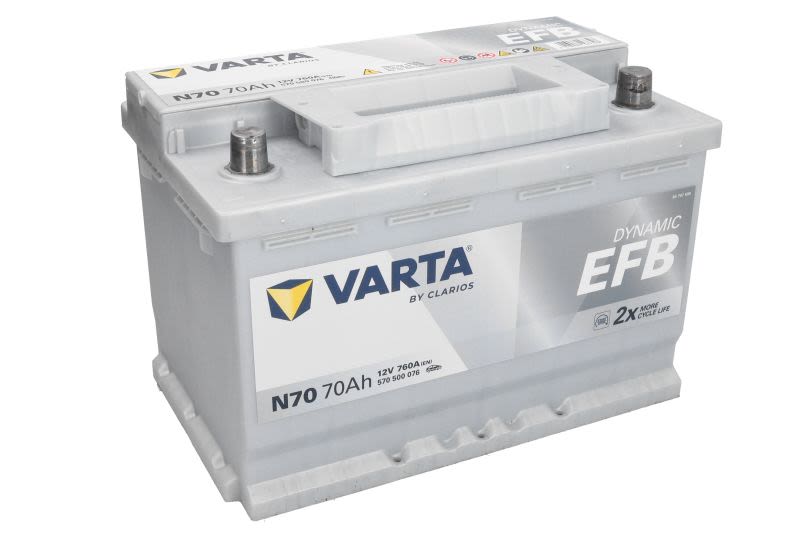 570500076 Baterie de pornire DYNAMIC EFB 70Ah 12V Varta